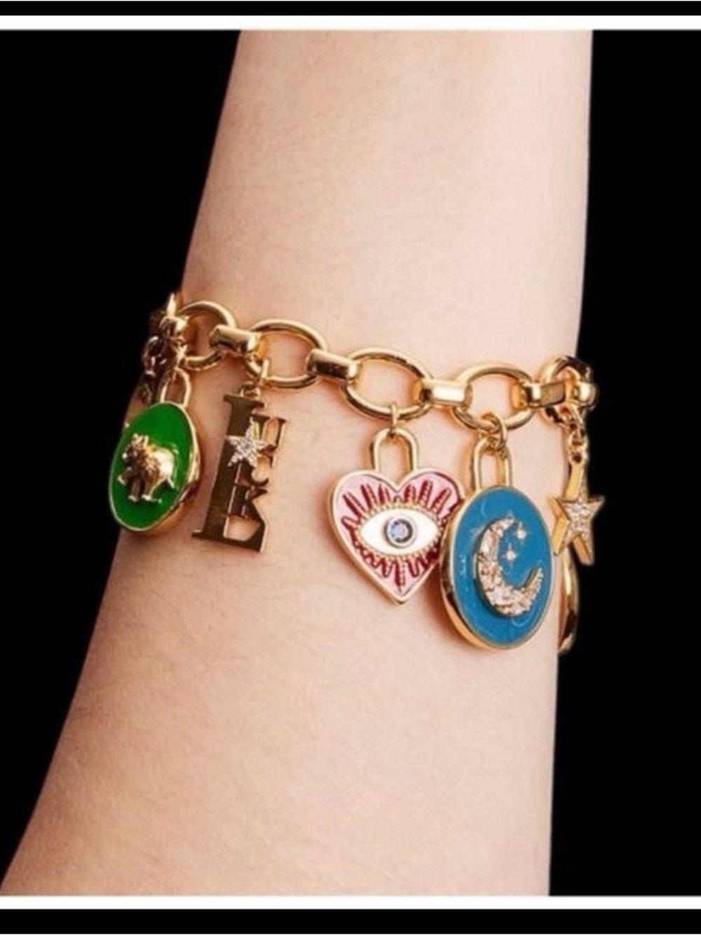 kate spade Gold-Tone Enamel Charm Bracelet - Picture 4 of 5